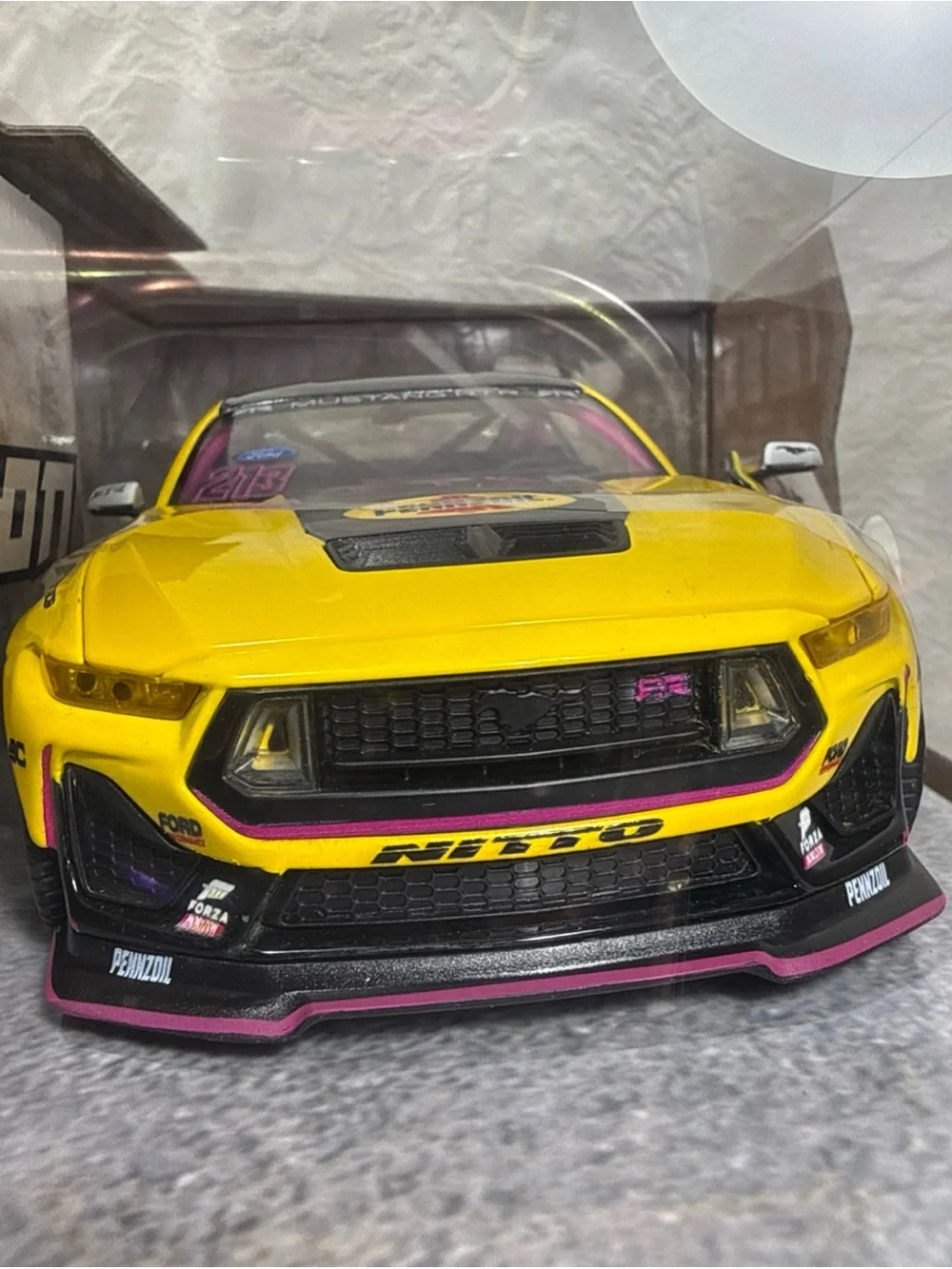 NIB Jada Toys Pennzoil 2025 Ford Mustang RTR 213 Ben Hobson Die-Cast Car 1:24